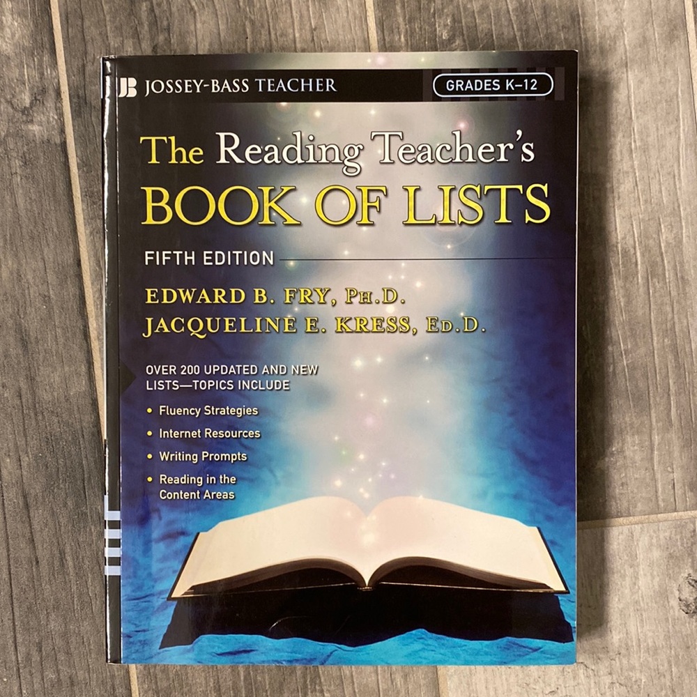 The Reading Teachers book of lists fifth edition